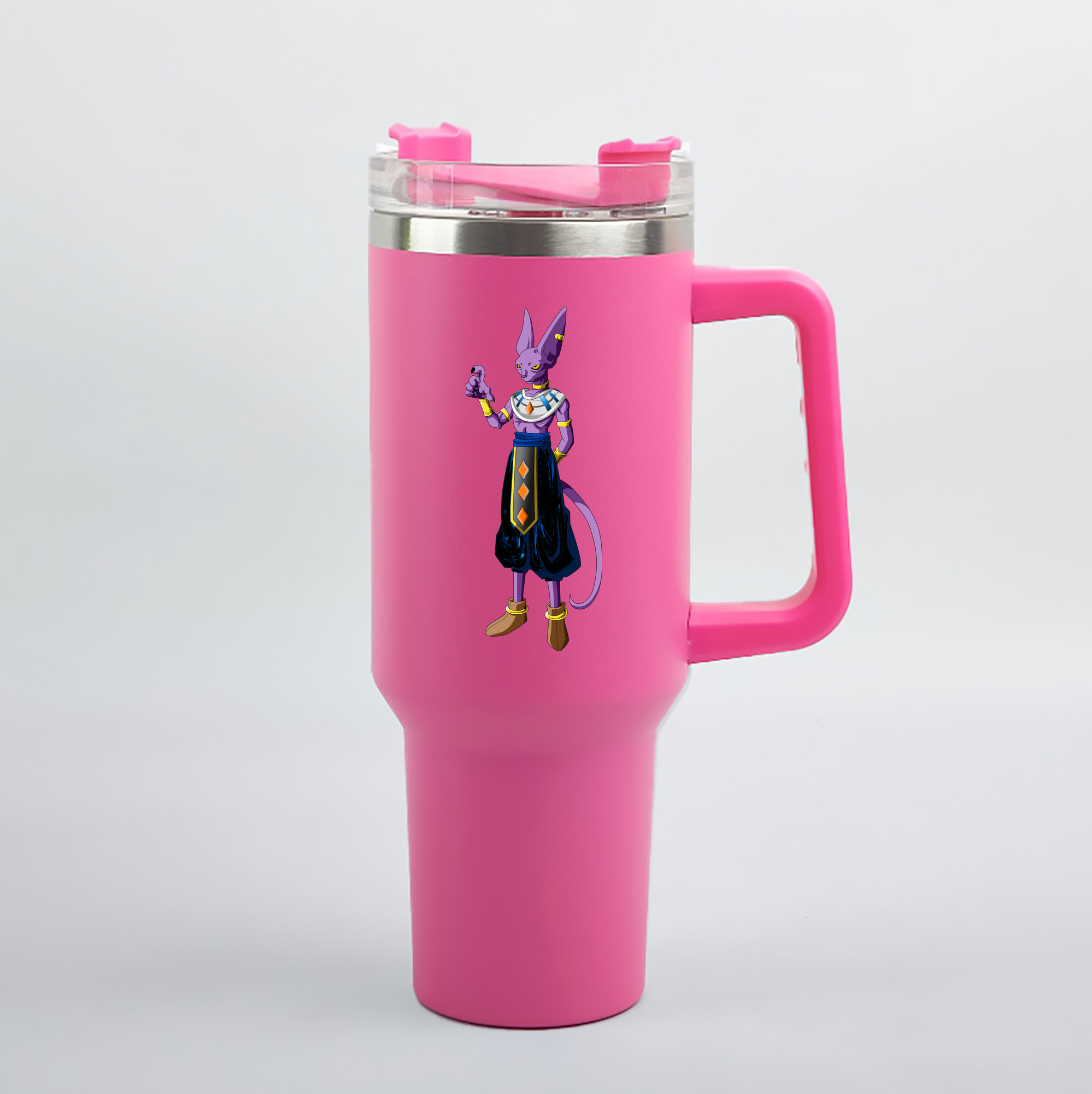 （画像用） ドラゴンボール ビルス 破壊神ビルス DRAGON BALL Beerus Birusu 1200mL車用タンブラー（カラープリント）